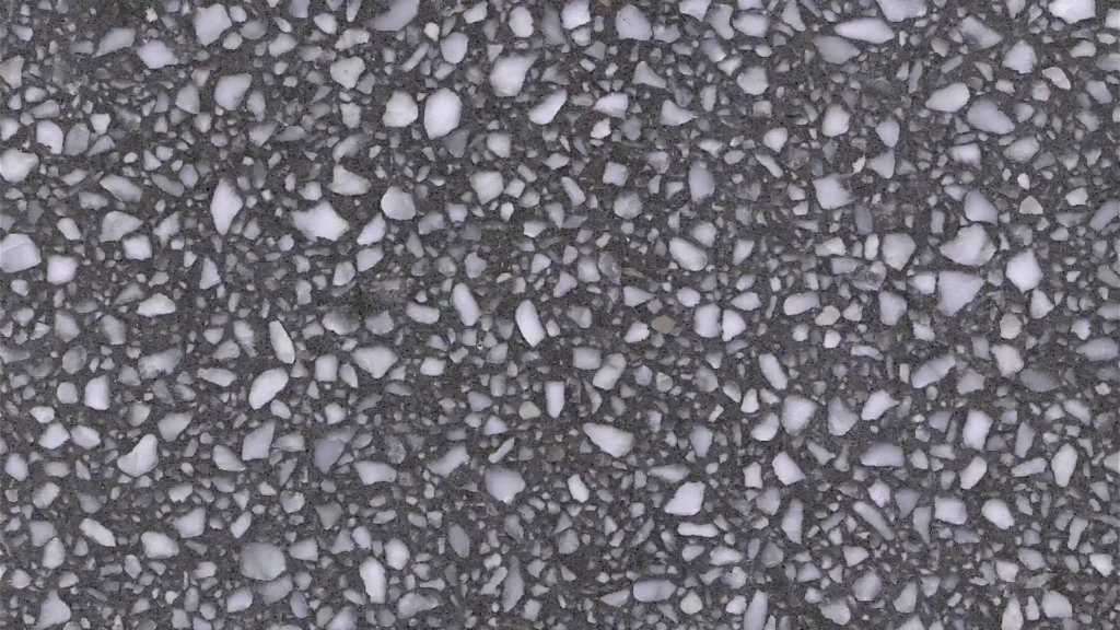 Italian Grey Terrazzo with grey and white stone chips