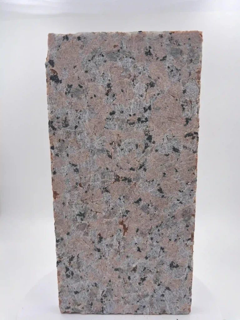 Pink and Grey Speckled Granite with a mix of pink, grey, and black speckles