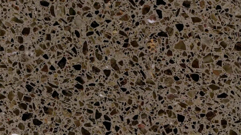 Youthful Glow Terrazzo with a mix of warm and cool stone chips