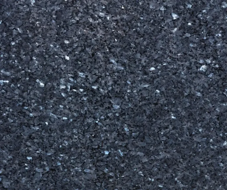 Blue Pearl Granite with a shimmering speckled pattern