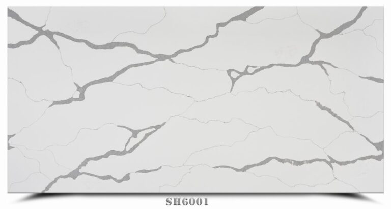 Calacatta White Quartz with elegant grey veining