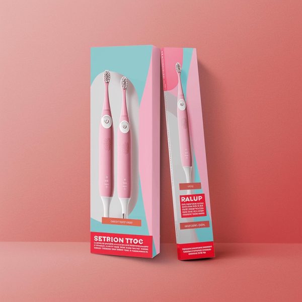Electric toothbrush set with colorful and modern retail packaging.